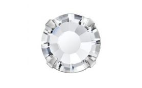 Preciosa Flatback Montee Silver/Crystal 8.5mm